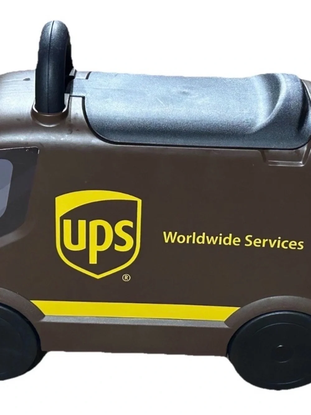 Radio Flyer UPS Delivery Truck Toddler Ride-On Toy w Storage Pretend Play EUC